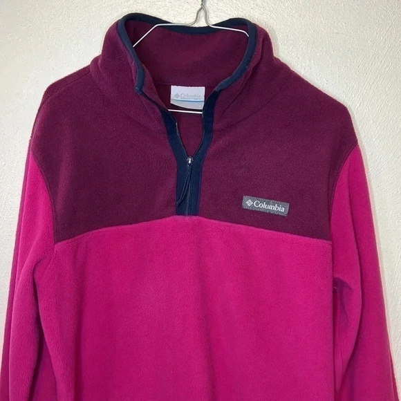 COLUMBIA 1/4 Zip up Fleece Sweater size small - Picture 2 of 5